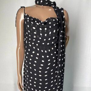 LPA Women’s Giulia Polka Dot Maxi Dress – Black – Size L